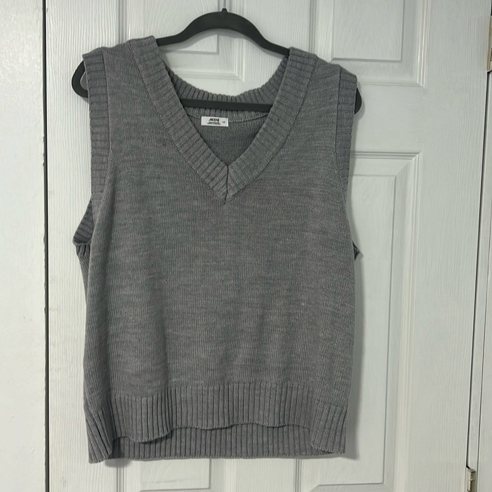 Heather Grey Sweater Vest